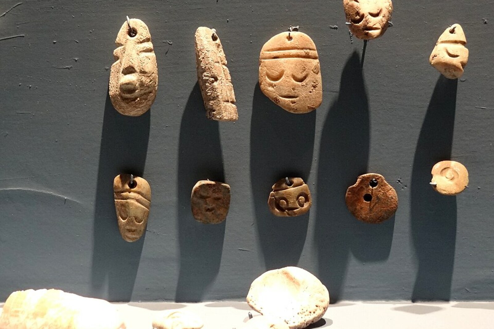 Artifacts in the Monte Albán Site Museum.
