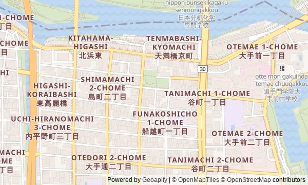 Walk map: Osaka Castle and Nakanoshima: Power by the Water