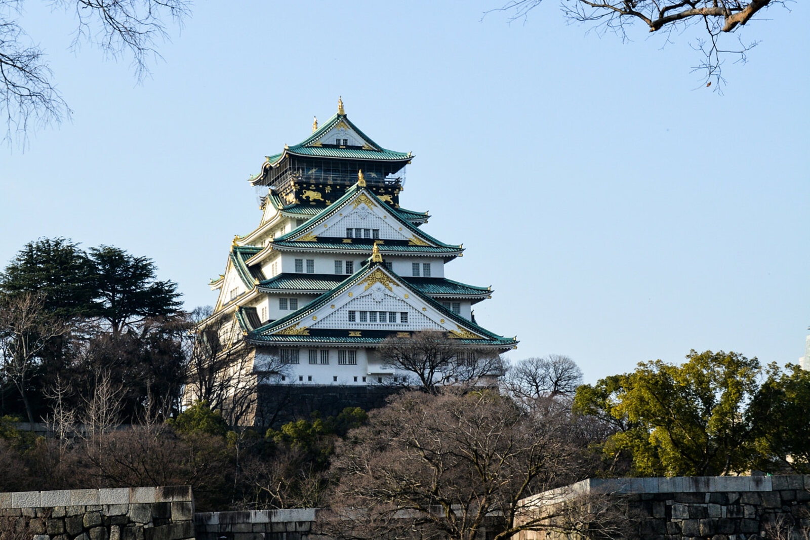 El Castillo de Osaka en Osaka