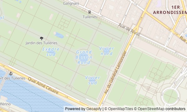 Walk map: A Royal Perspective: from the Louvre to Place de la Concorde