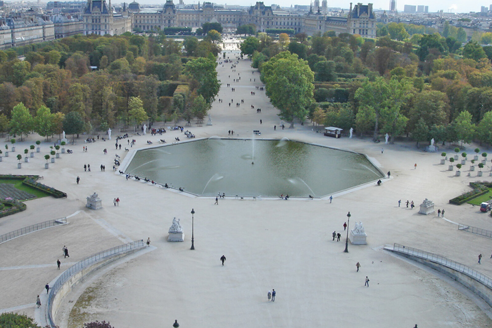 Tuileries Garden seen from the Grande Roue de Paris