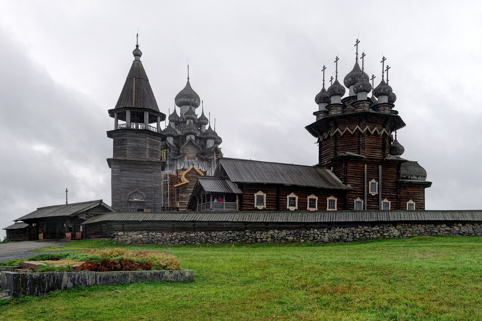 Church of the Transfiguration on Kizhi Island with twenty-two domes