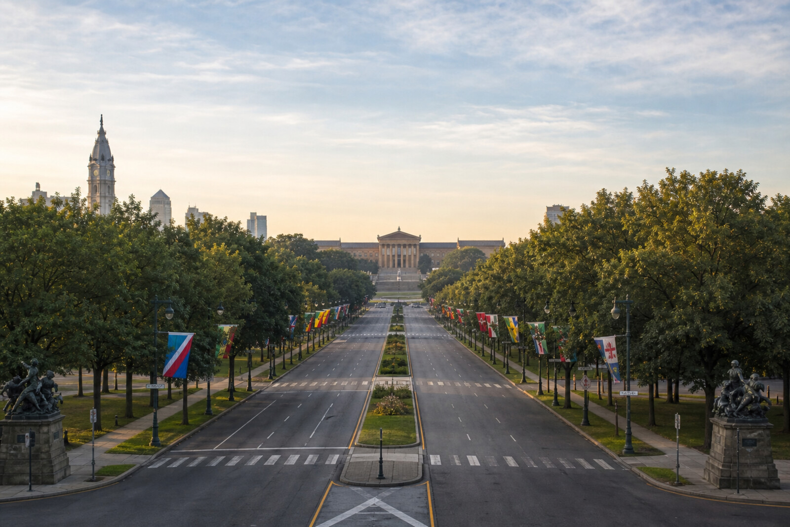 Generated editorial route cover for “philadelphia-parkway-museums-axis”