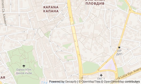 Walk map: Plovdiv Above Plovdiv: Center and Old Town