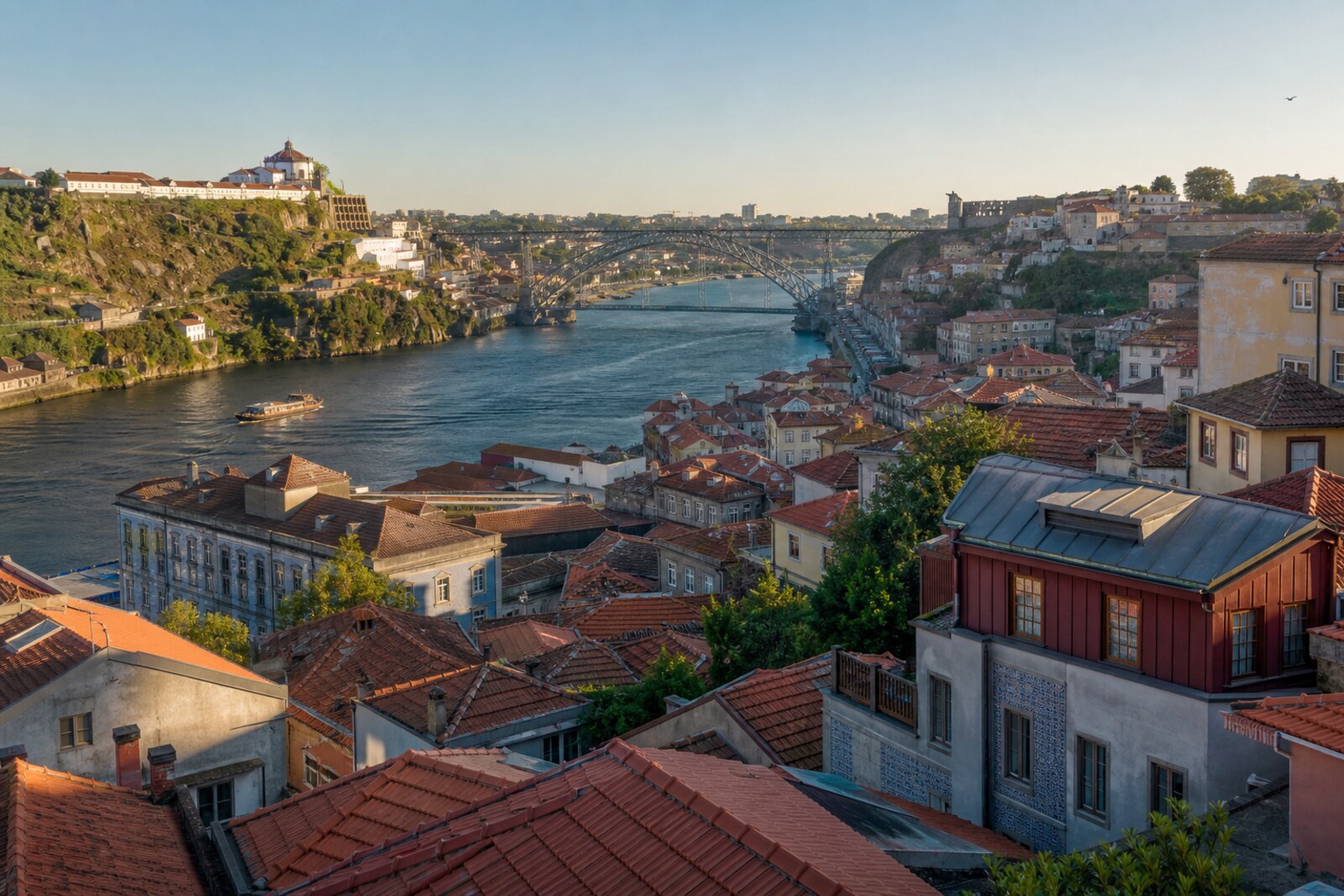 Editorial hero image generated for the city of Porto