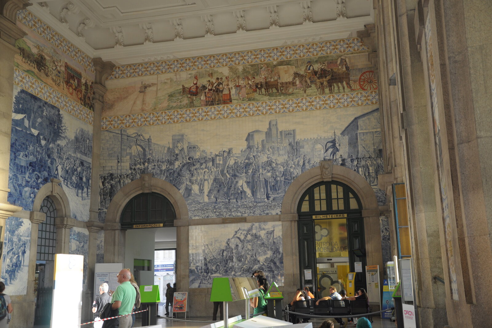 São Bento Station azulejo panels