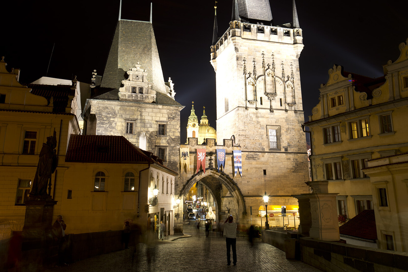 A Lesser Town Bridge Tower at the entrance to Charles Bridge.