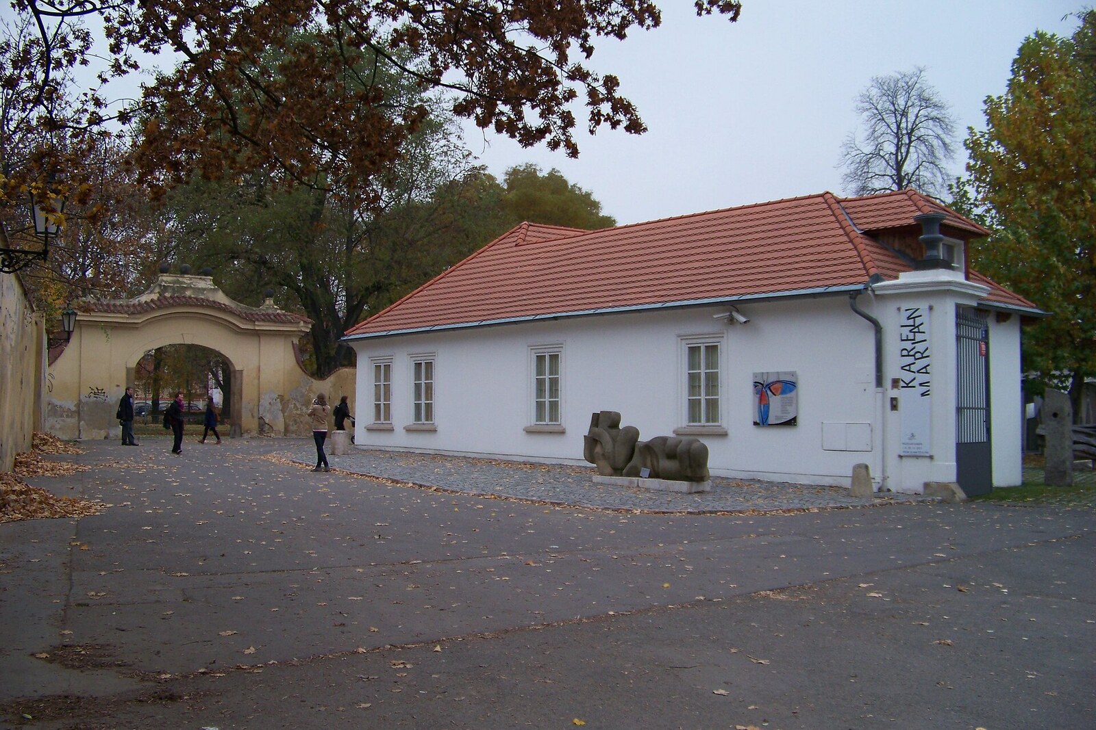 The western wing of Sova's Mills, where Museum Kampa operates.