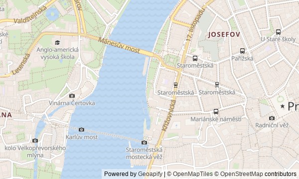 Walk map: Royal Route: Old Town, the bridge, and Prague Castle
