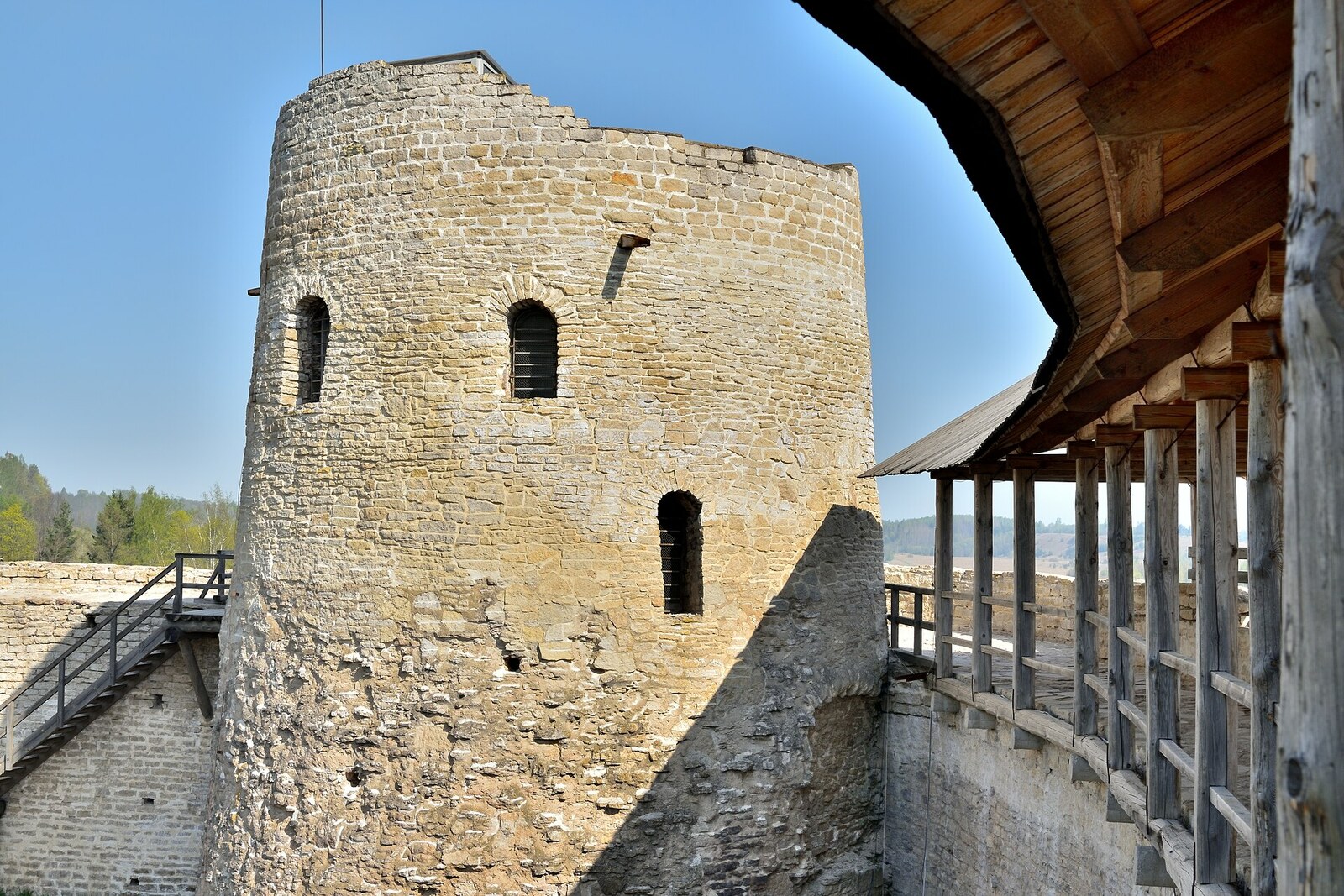 Lukovka Tower inside Izborsk Fortress.