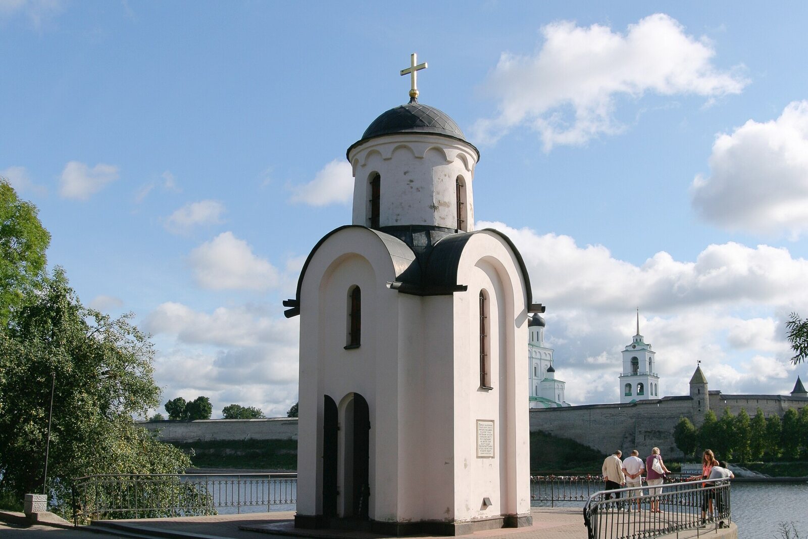 Olga's Chapel on the bank of the Velikaya River in Pskov.