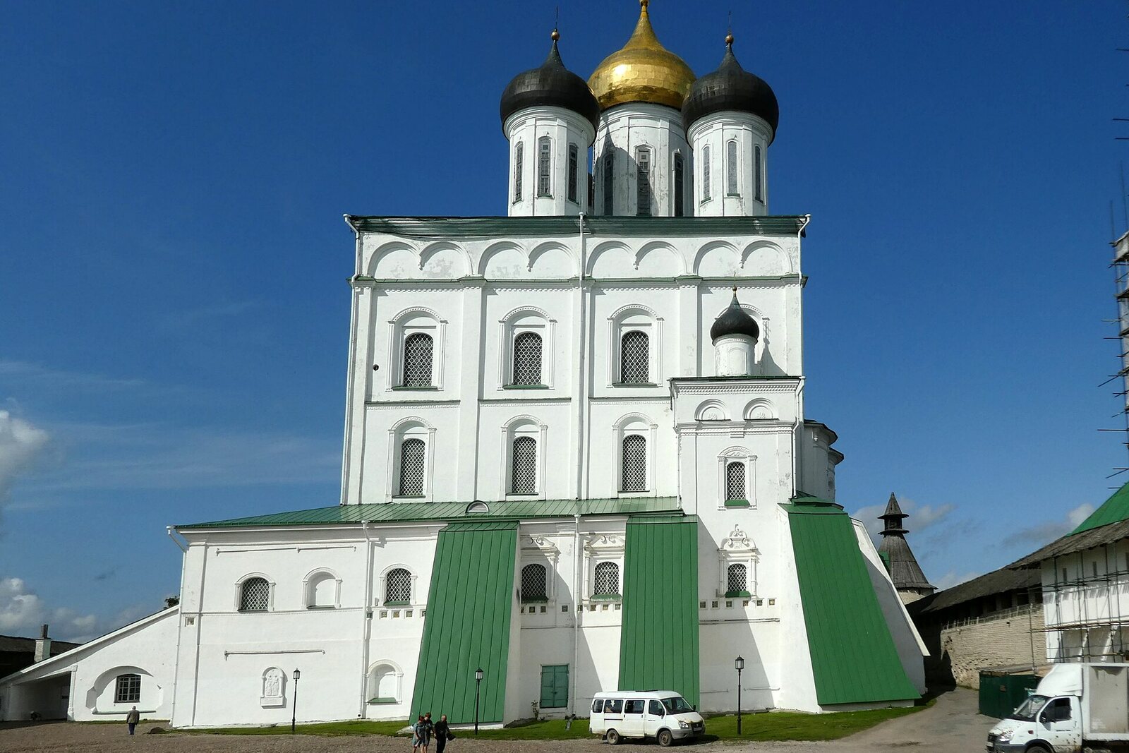 Pskov’s Trinity Cathedral seen from Veche Square.