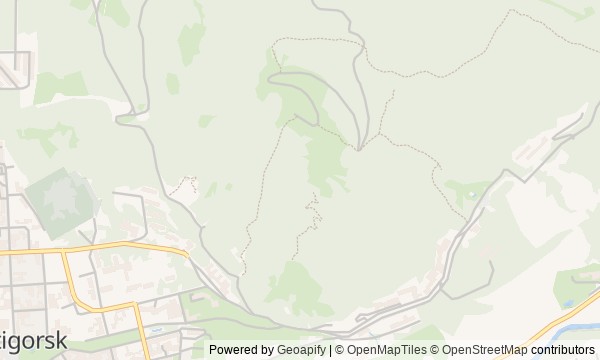 Walk map: Pyatigorsk: Waters, Mount Mashuk, and Lermontov