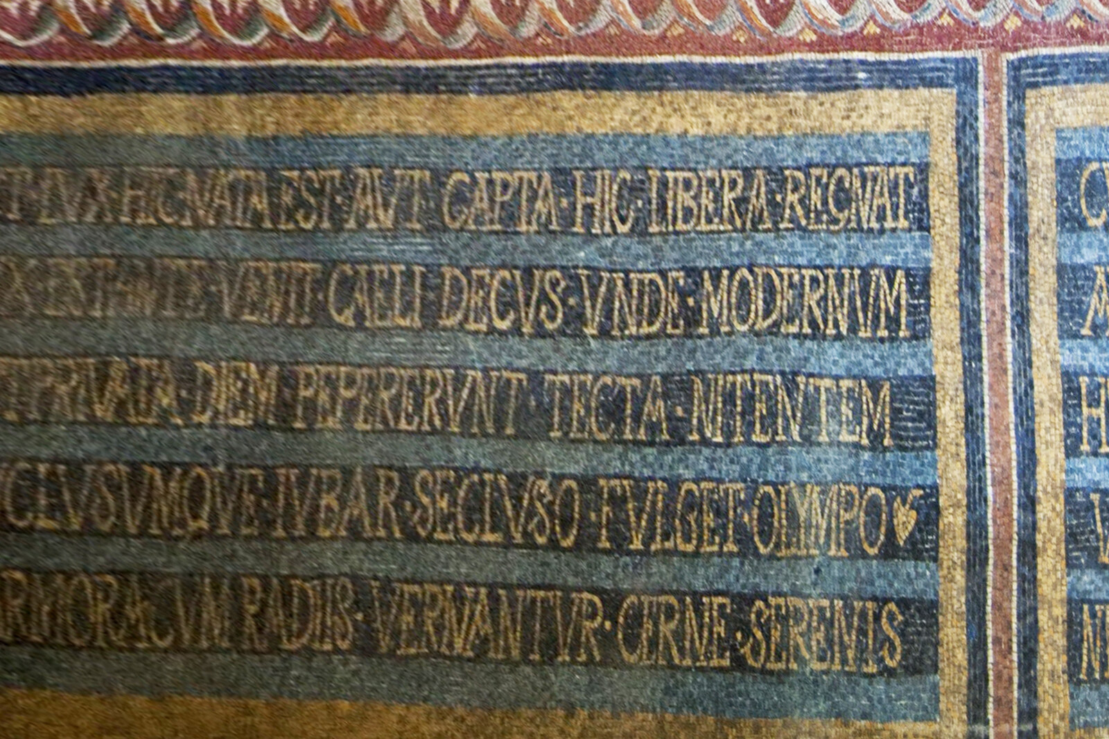 Mosaic in Ravenna's Archiepiscopal Chapel.