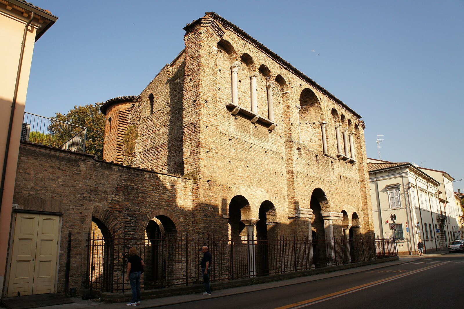 Brick facade of Theodoric’s so-called Palace in Ravenna.