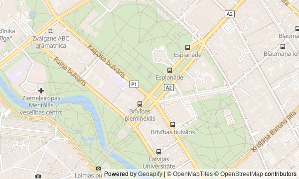 Walk map: Boulevard Ring: How Riga Became a Capital