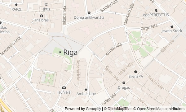 Walk map: Old Riga: a city inside the wall