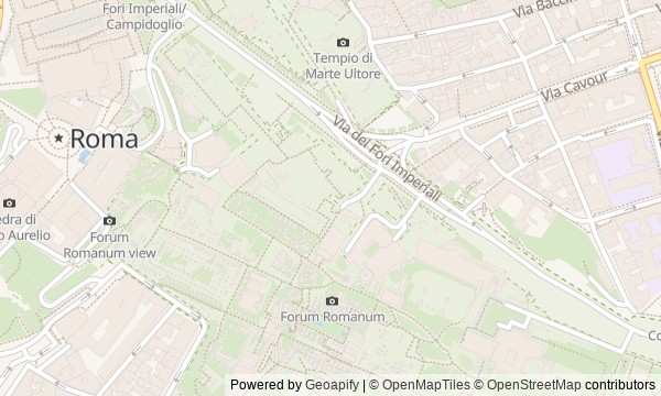 Walk map: From Piazza Venezia to the Colosseum: Power in Rome