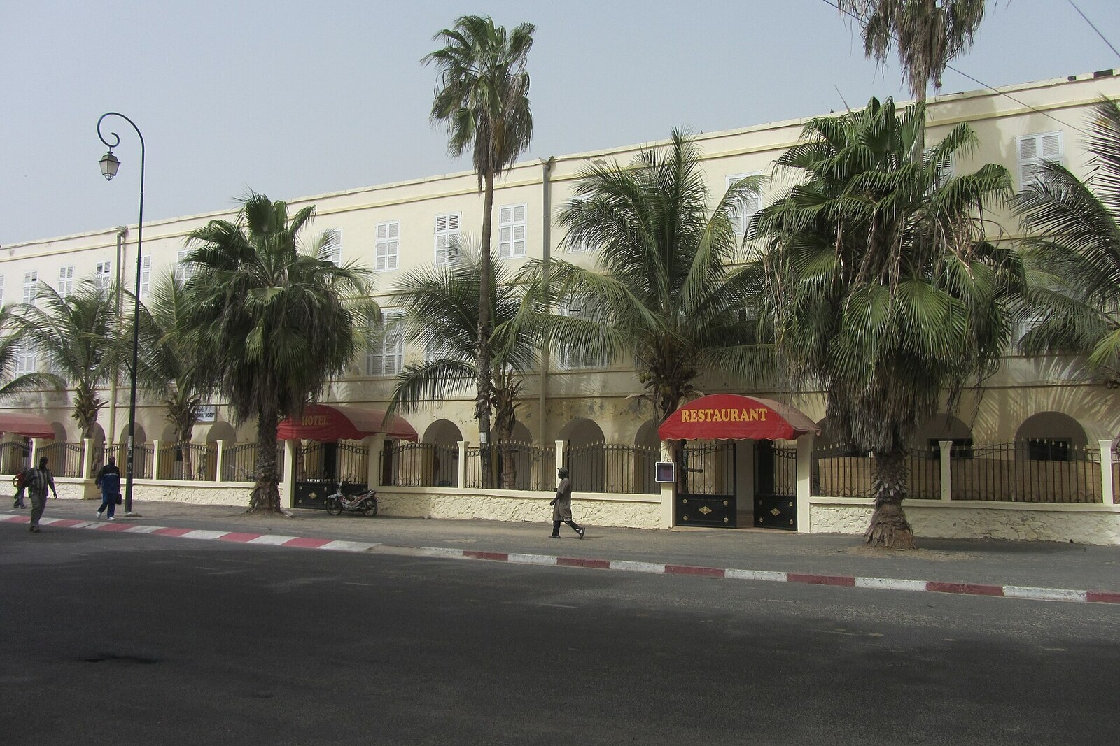 Former Faidherbe Square, now Baya Ndar, in the center of Saint-Louis Island.