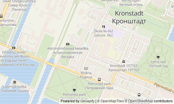 Walk map: Kronstadt: A Naval Fortress and a City of the Fleet