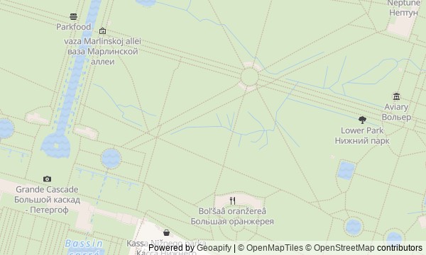 Walk map: Peterhof: Water and Power from the Upper Garden to the Gulf