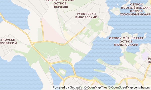 Walk map: Vyborg: Old Town, Castle, and Monrepos Park