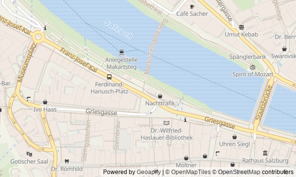 Walk map: Salzburg Between Mozart's Two Homes