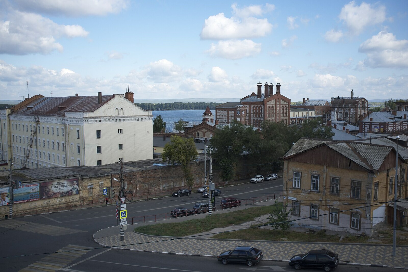 Red-brick buildings of Zhigulevsky Brewery in Samara.