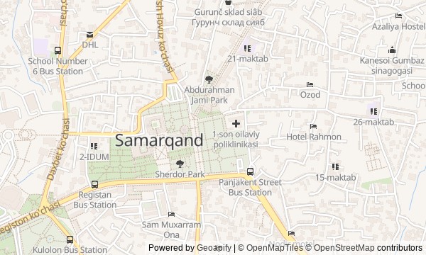 Walk map: Samarkand of rulers, scholars, and saints