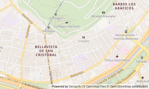 Walk map: Bellavista and San Cristóbal Hill: from the city's threshold to the summit