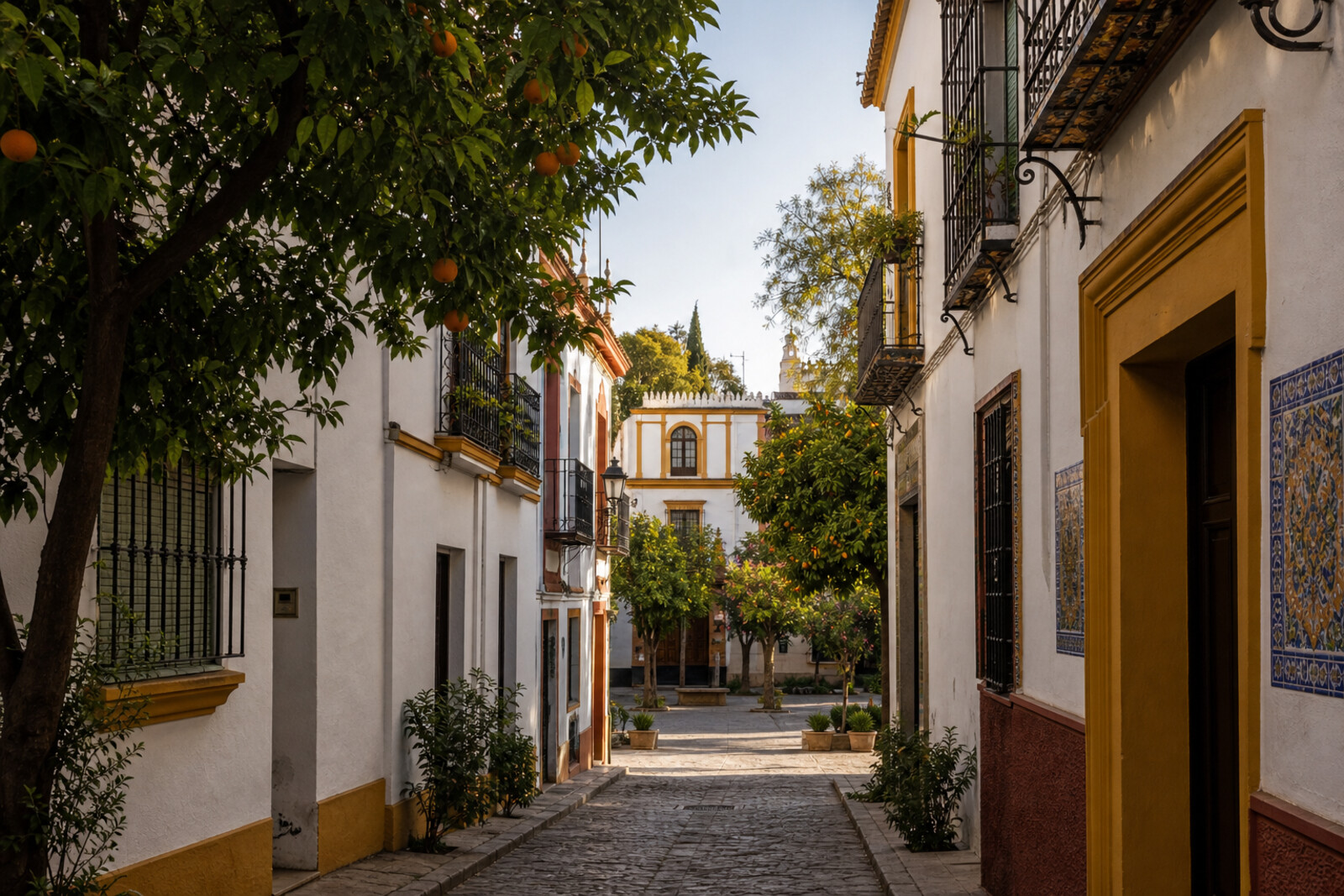 Generated editorial cover for the “seville-santa-cruz-jewish-quarter” route