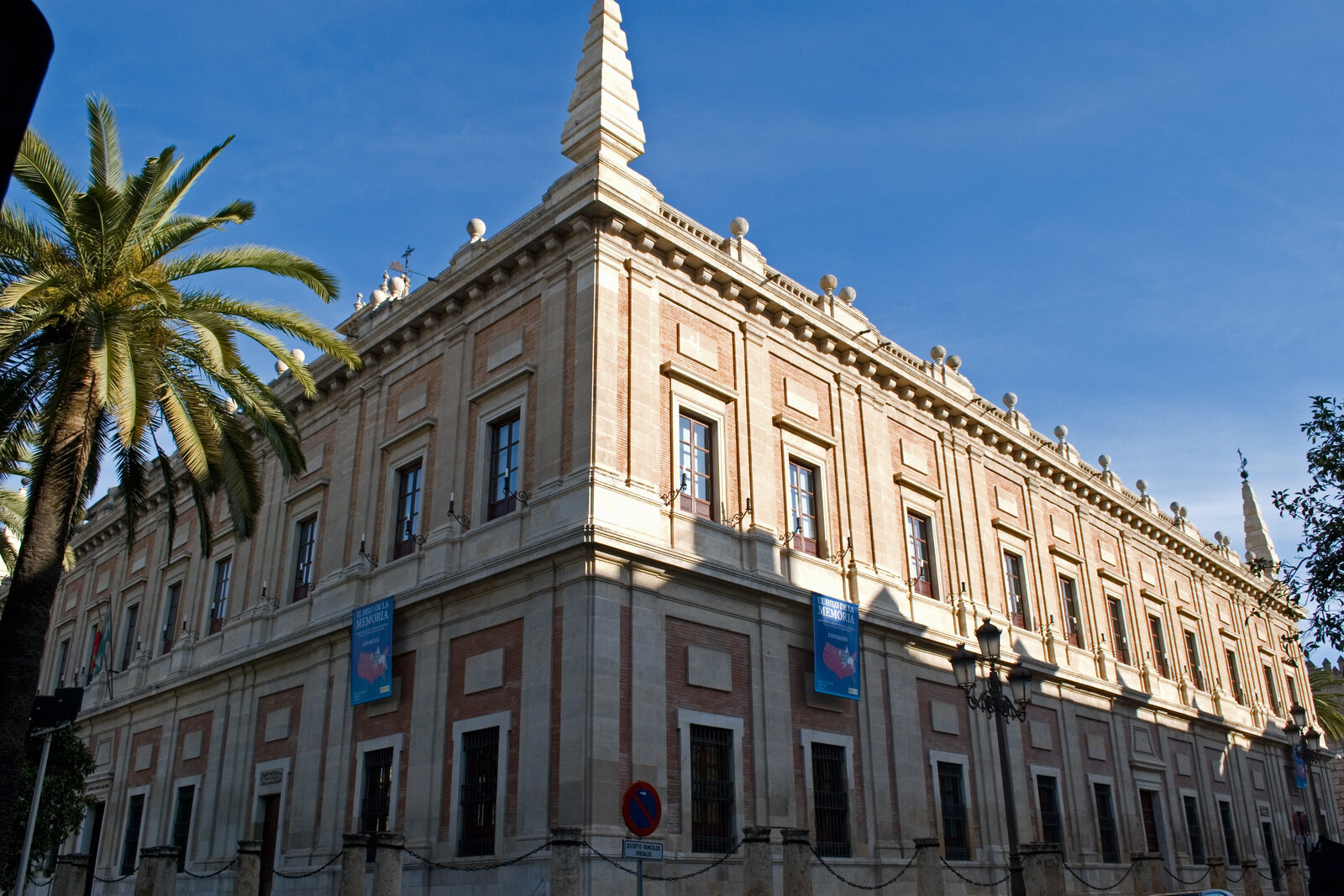 Façade of the General Archive of the Indies in Seville