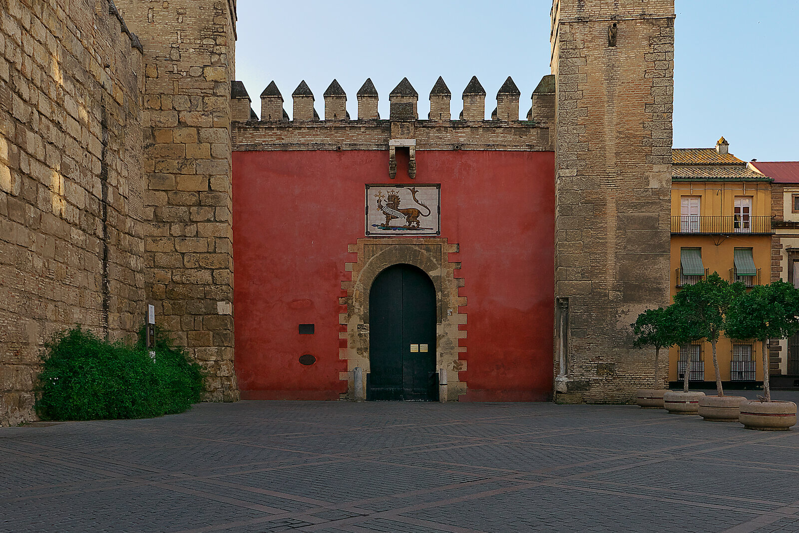 Lion Gate of the Royal Alcázar of Seville in Seville