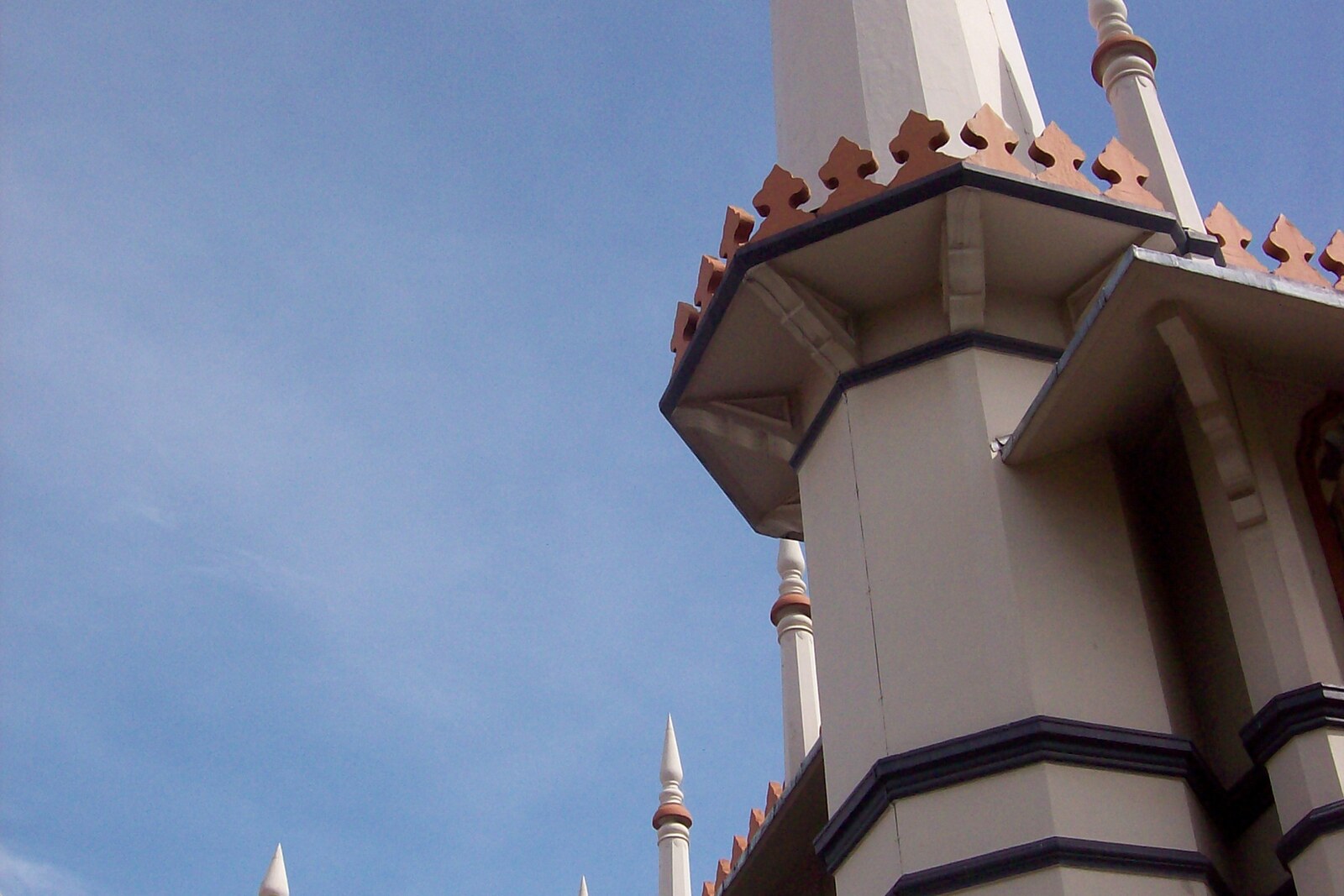 The golden dome and minarets of Sultan Mosque in Kampong Gelam.