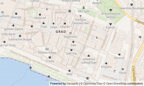 Walk map: How Diocletian's Palace Became Split