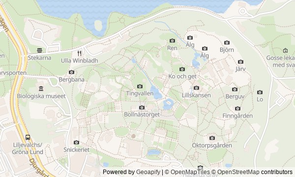 Walk map: Djurgården: museums, rides, and gardens