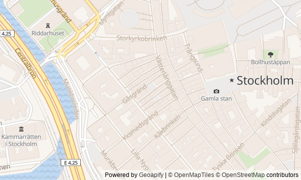 Walk map: Gamla stan and Riddarholmen: Who Owned the City