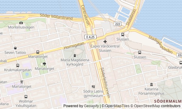 Walk map: Södermalm Above the Water: Heights, Elevators, and Old Streets