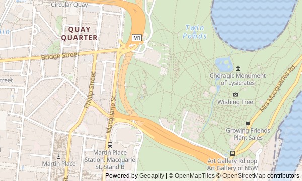 Walk map: From Barracks to Gallery: Macquarie Street and The Domain