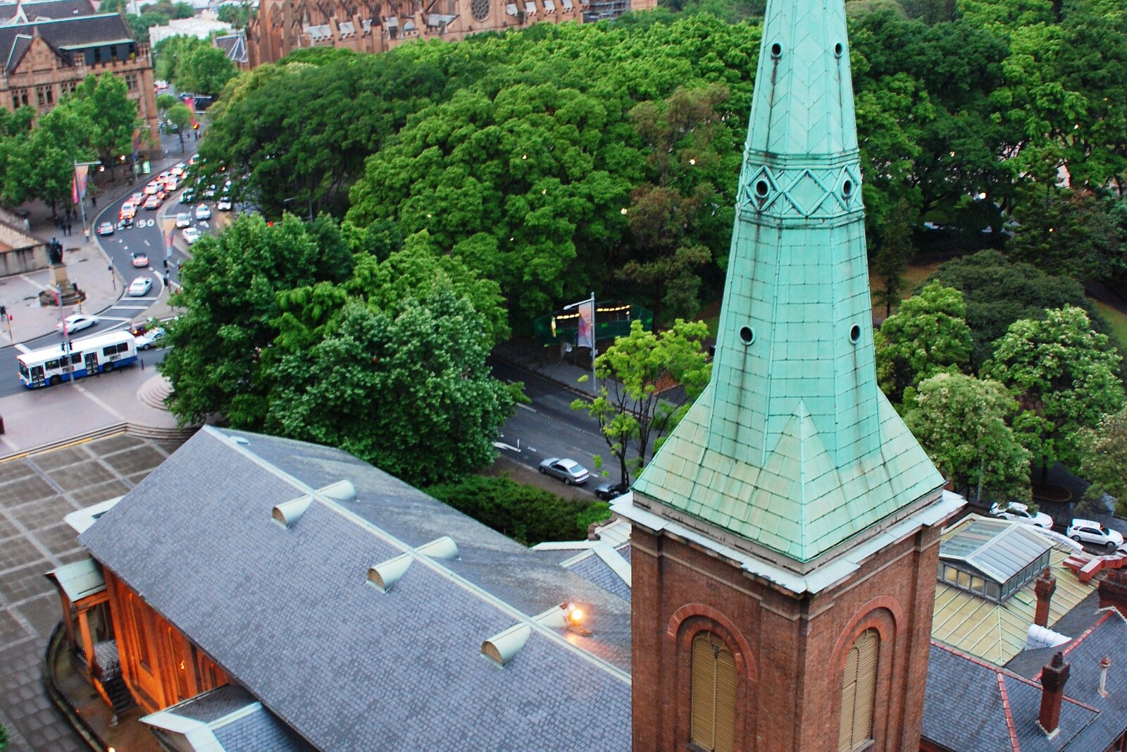St James' Church above