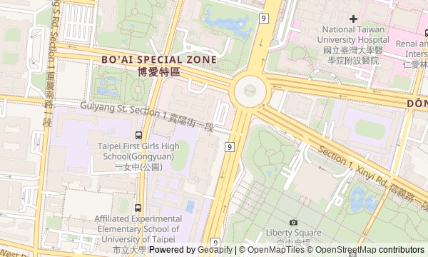 Walk map: Central Taipei: Power and Memory