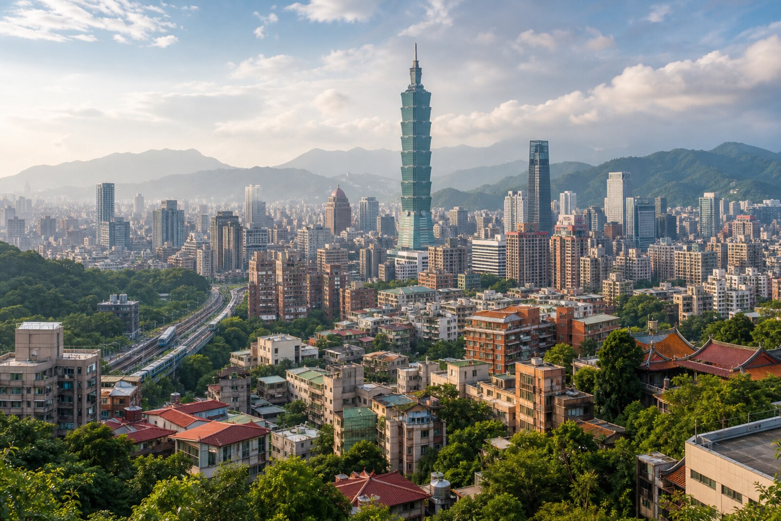 Editorial hero image generated for the city of Taipei