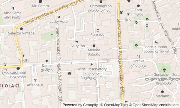 Walk map: Sololaki: Houses and Their Owners