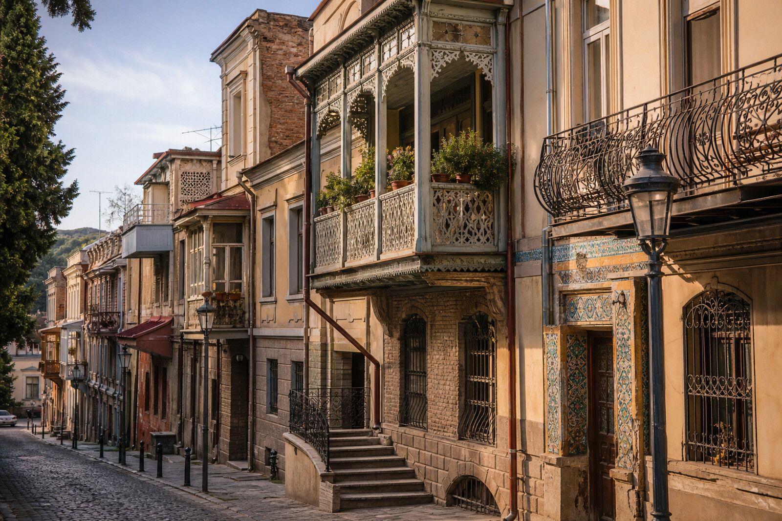 Generated editorial cover for the “tbilisi-sololaki-bourgeois-houses” route