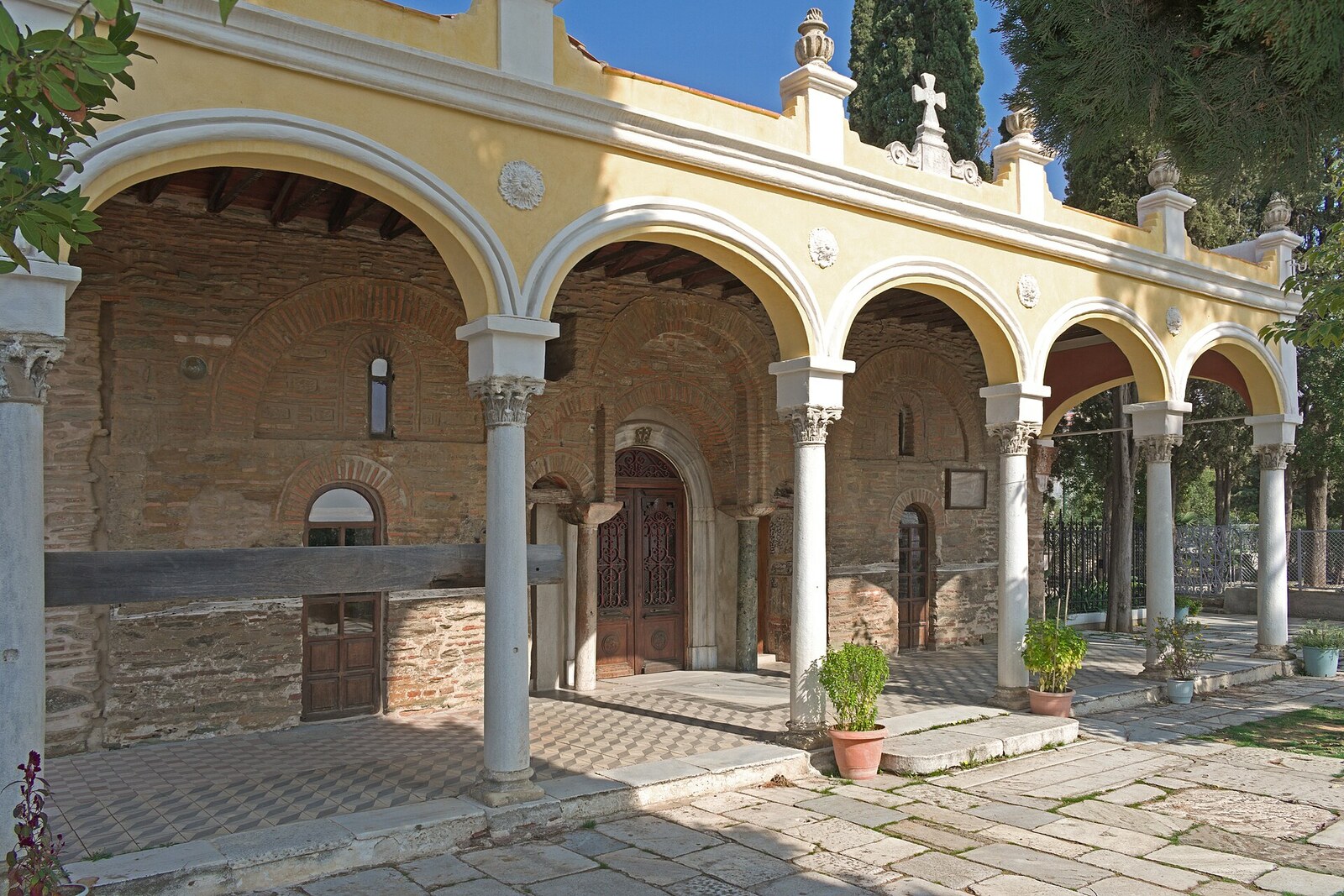 The main church of the Monastery of Vlatadon in Thessaloniki.