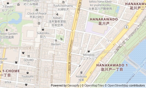 Walk map: The Gates and Shrines of Asakusa by the Sumida River