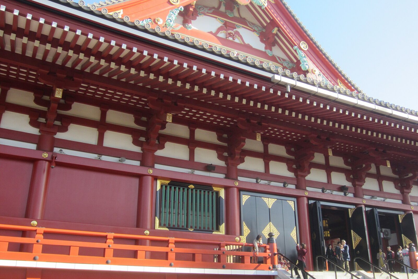 The Sensoji Temple Main Hall in Asakusa.