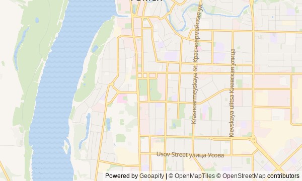 Walk map: Old Tomsk: Wooden Neighborhoods and the University Riverbank