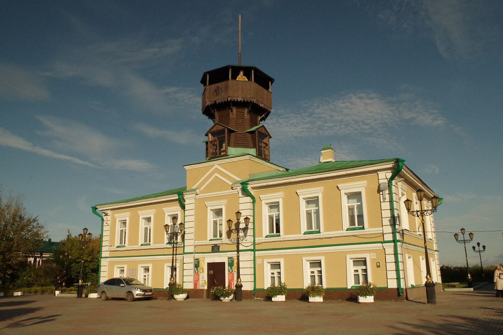 The fire tower above the building of the Museum of the History of Tomsk.