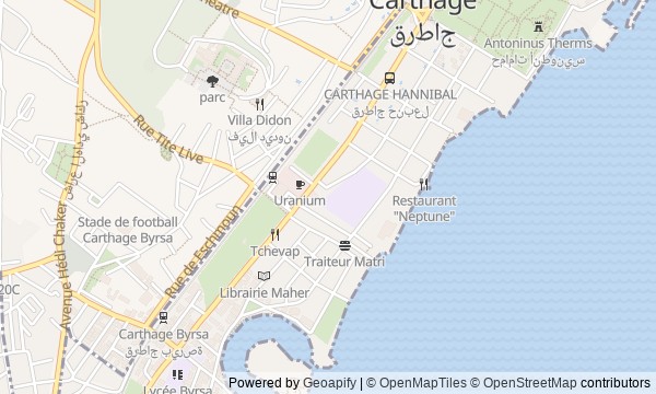 Walk map: Carthage: Byrsa Hill and Empires by the Sea